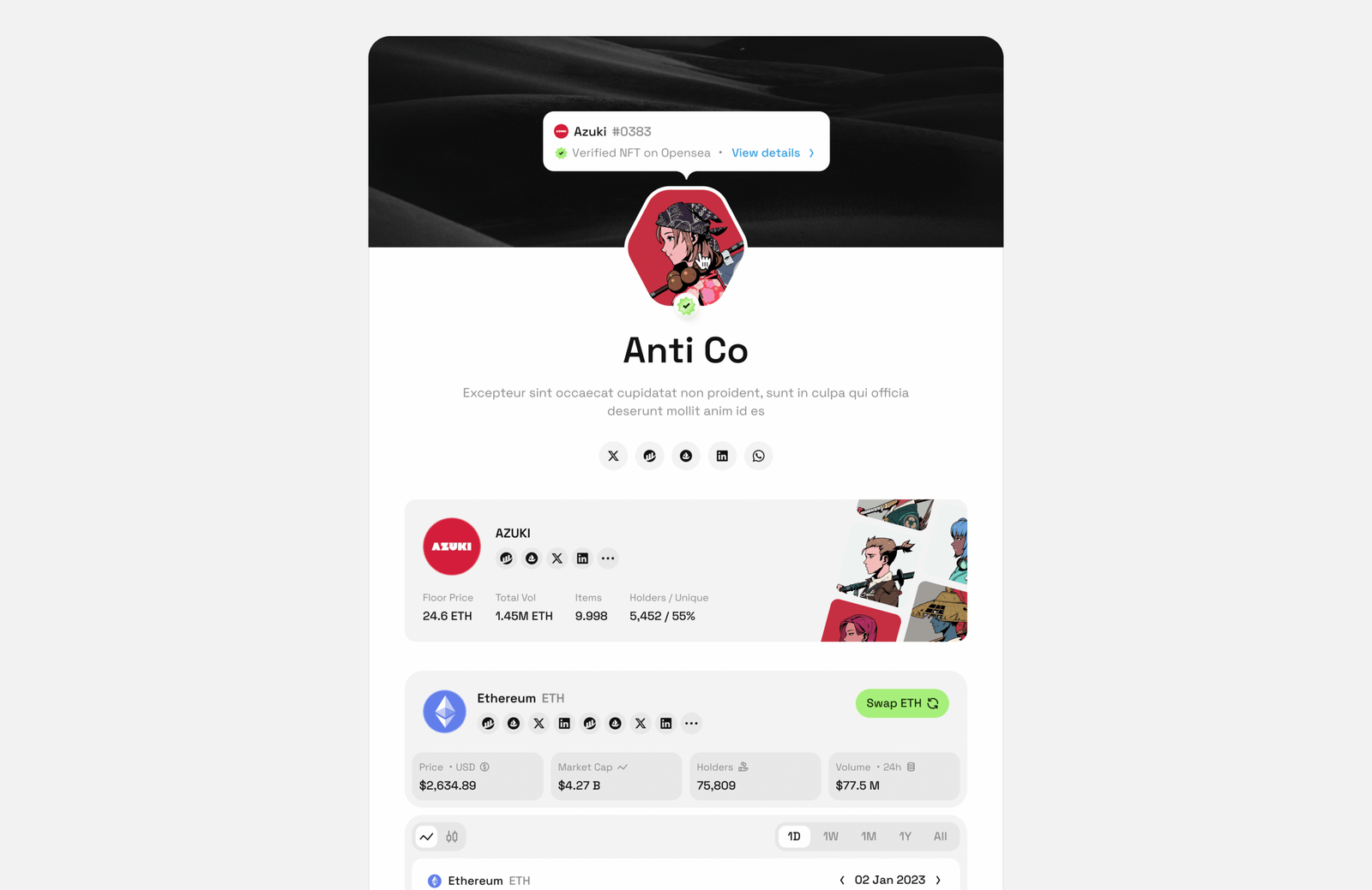 Desktop - NFT Profile Picture