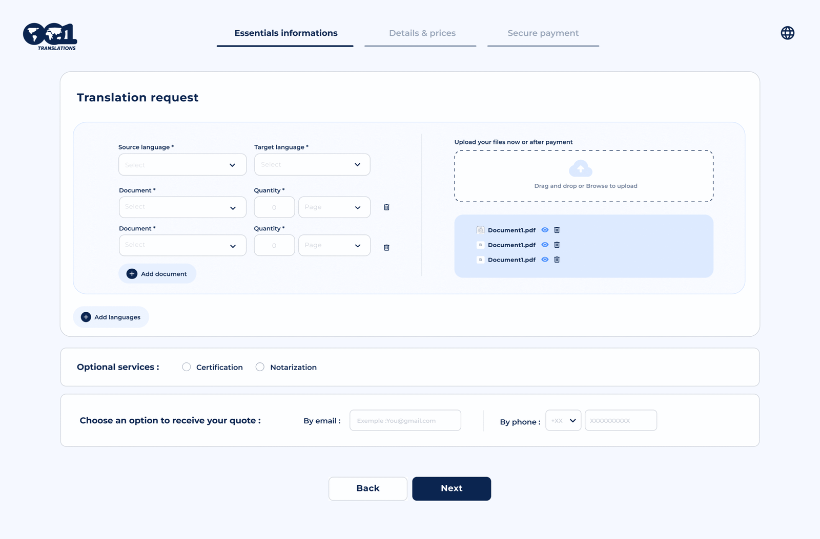 Essentials informations